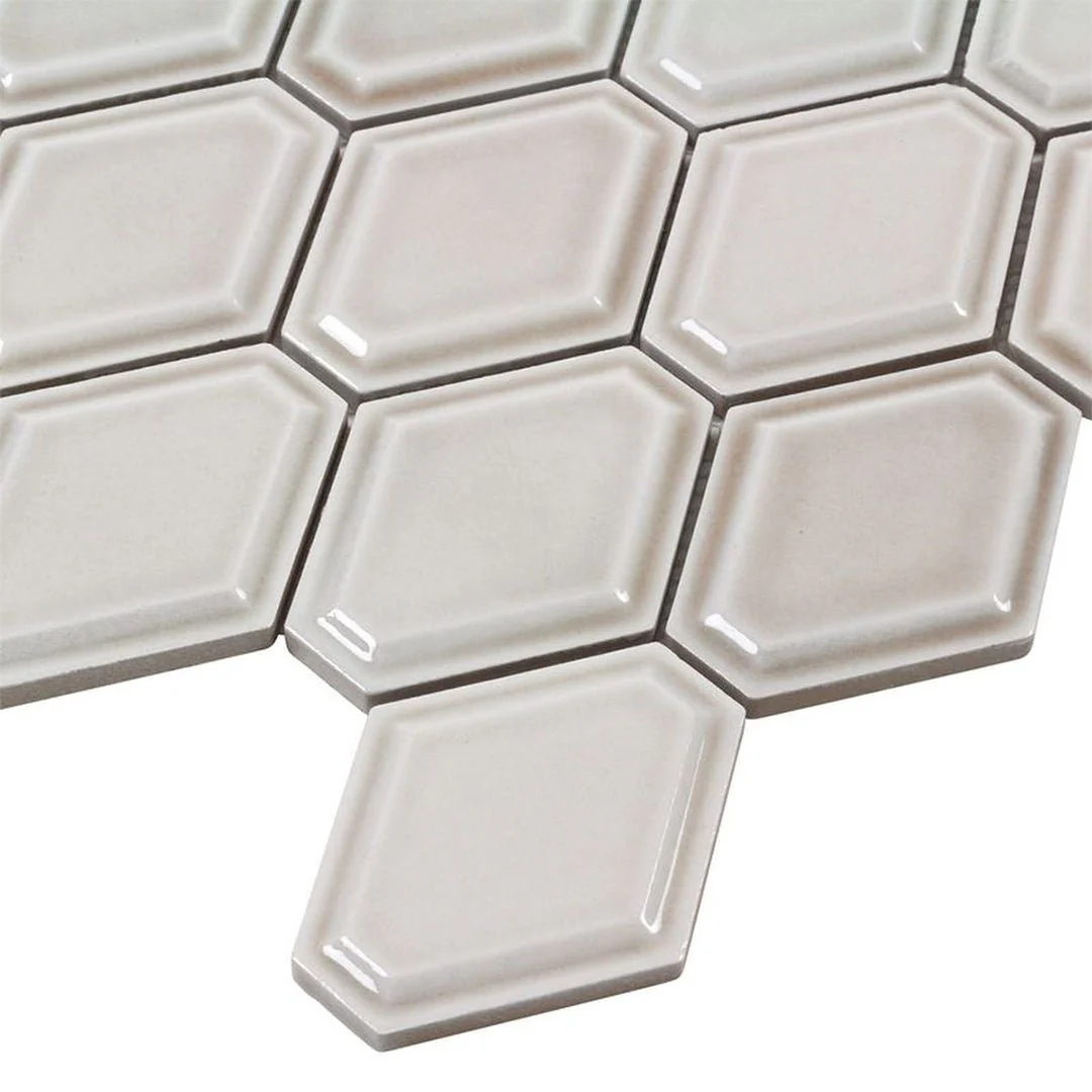 Structure Pewter, Diamond Mosaic - Ceramic Tile - Image 4