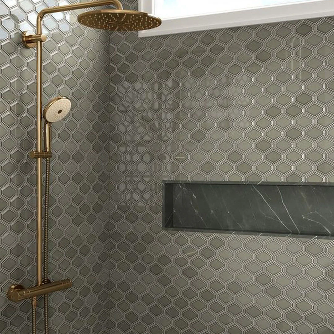 Structure Plains, Diamond Mosaic - Ceramic Tile - Image 2