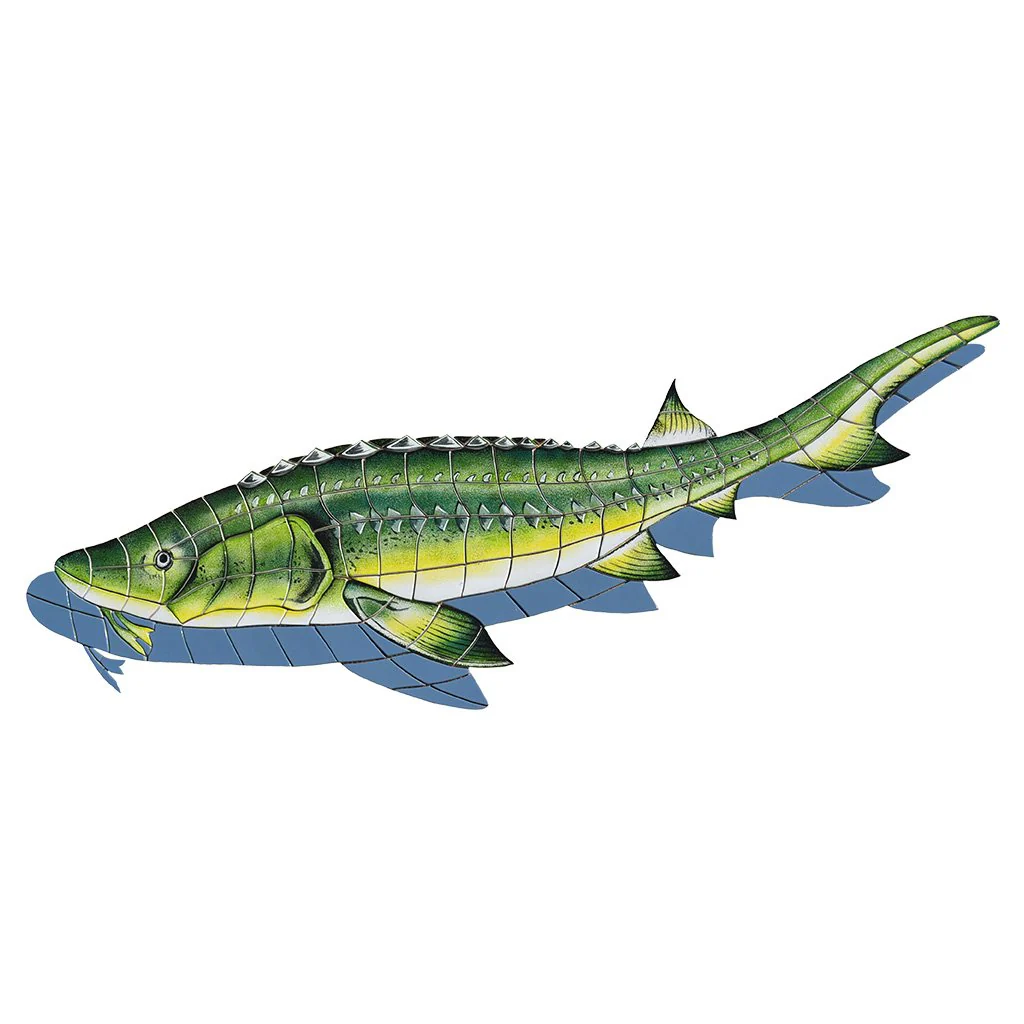 Sturgeon w/Shadow (Special Order) - Pool Mosaic