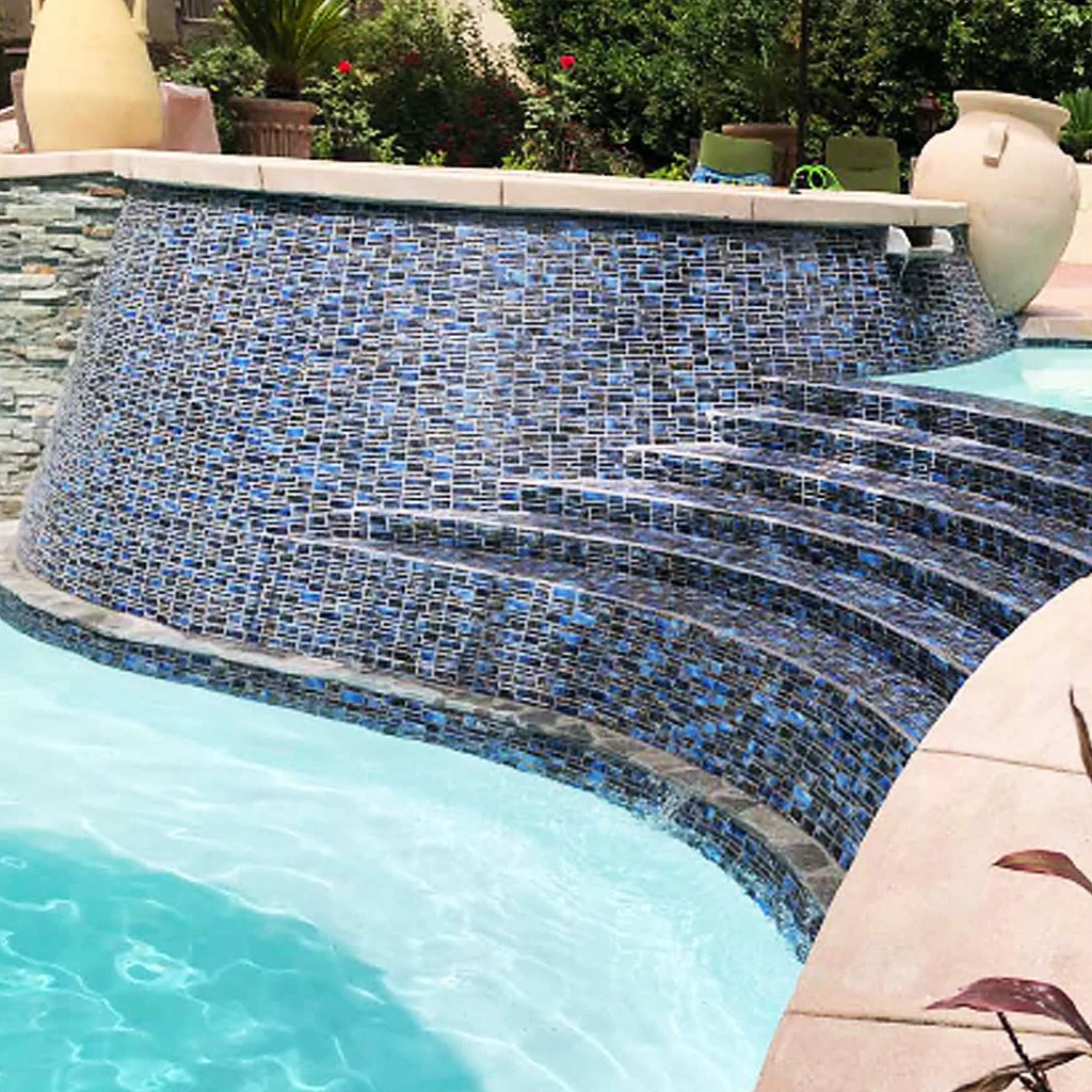 Summer Blue, Random Block - Porcelain Pool Tile - FINAL SALE - Image 3
