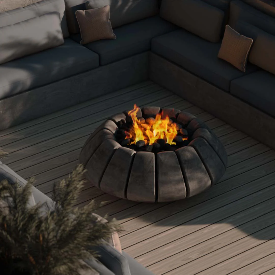 Sunflower Fire Bowl - Gas Fire Pit - Image 12