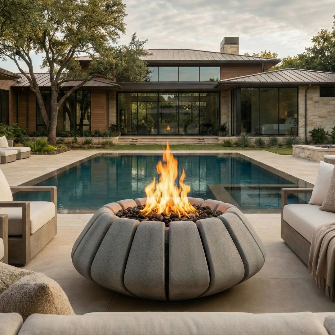 Sunflower Fire Bowl - Gas Fire Pit - Image 13