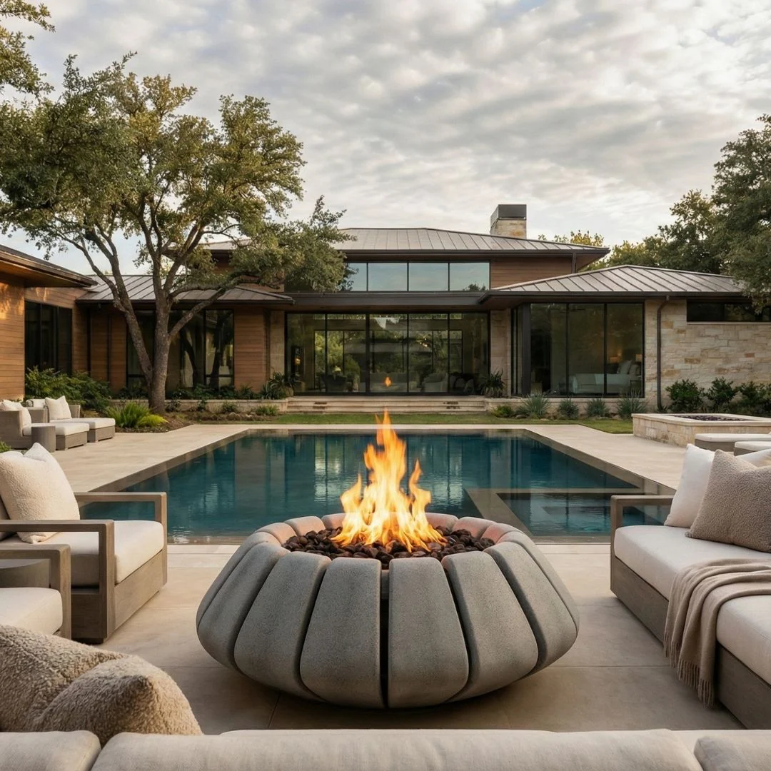 Sunflower Fire Bowl - Gas Fire Pit - Image 14