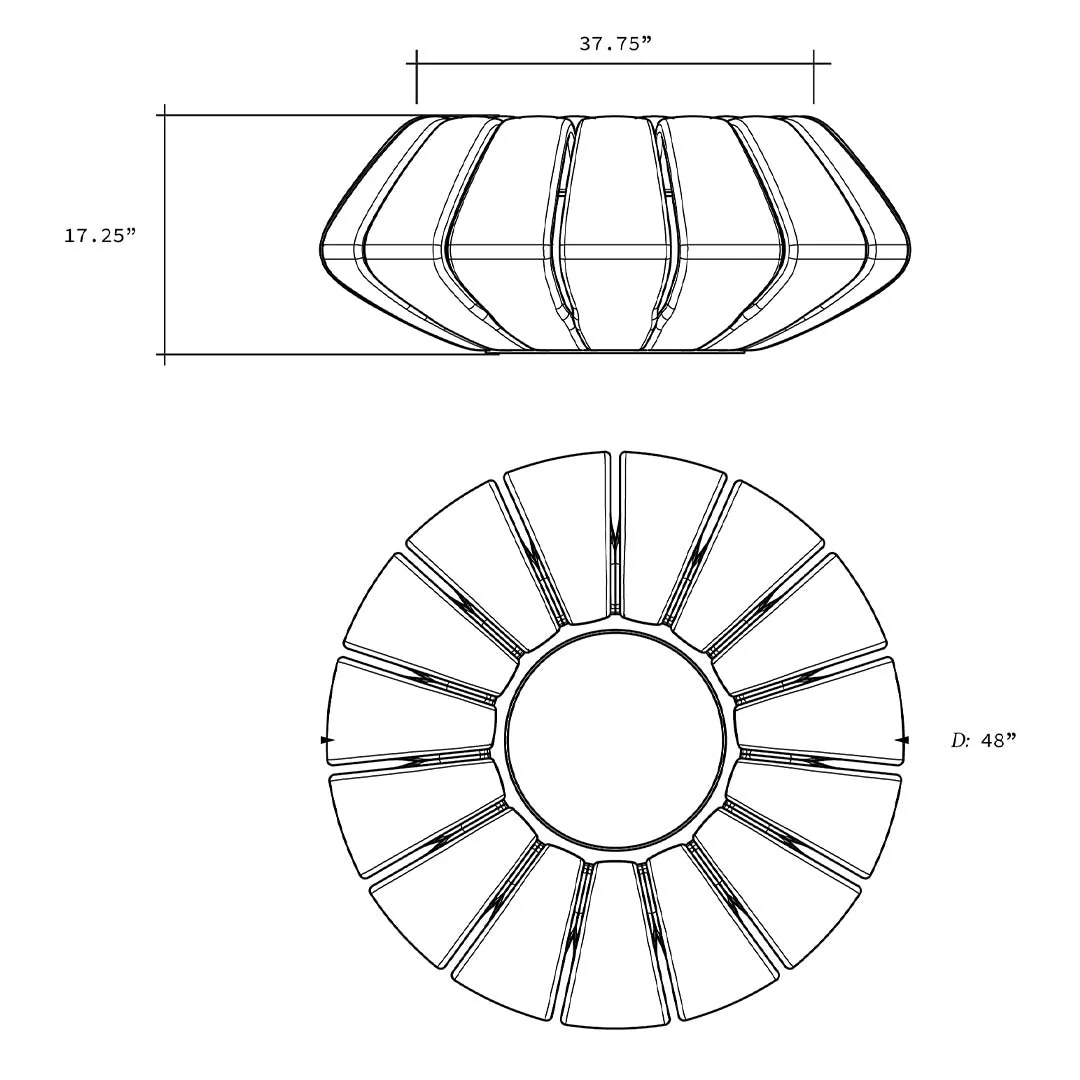 Sunflower Fire Bowl - Gas Fire Pit - Image 16
