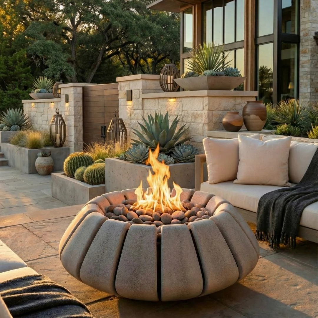 Sunflower Fire Bowl - Gas Fire Pit - Image 2