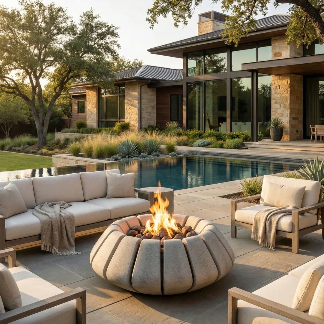 Sunflower Fire Bowl - Gas Fire Pit - Image 32