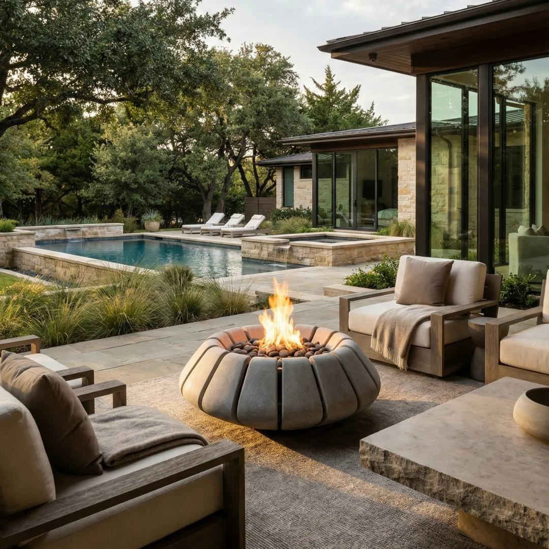 Sunflower Fire Bowl - Gas Fire Pit - Image 4