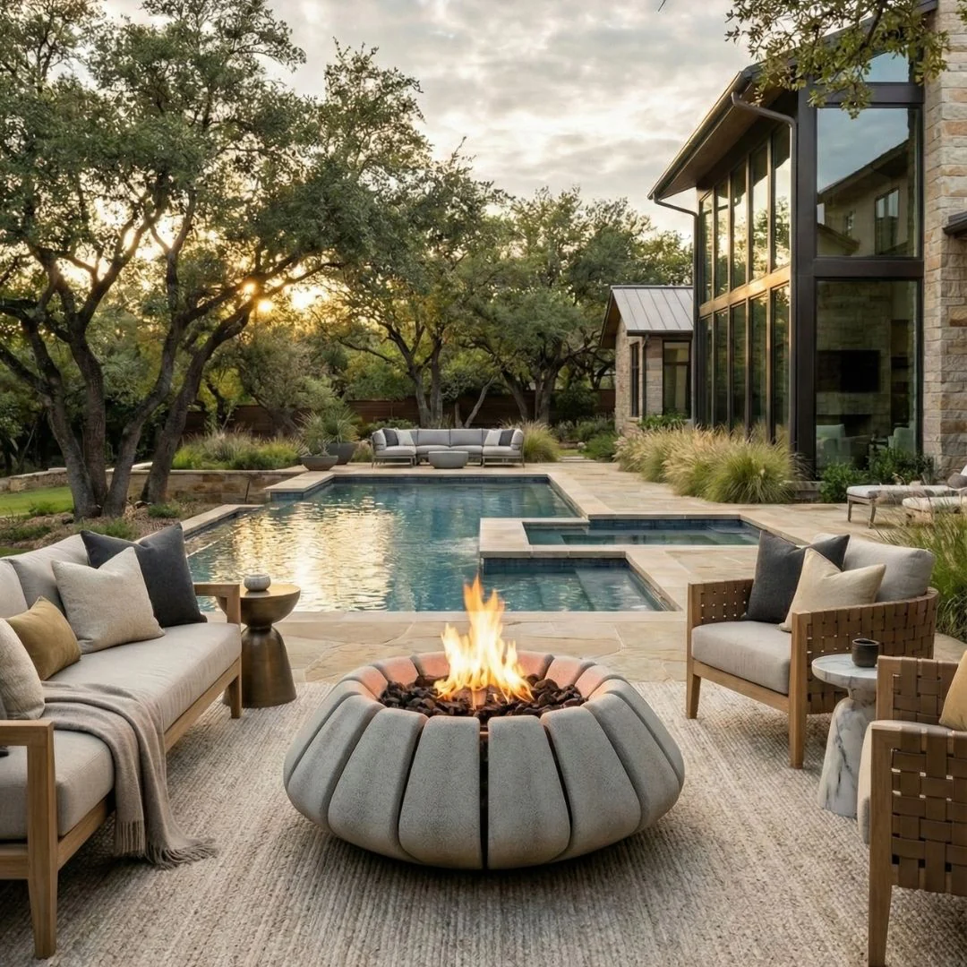Sunflower Fire Bowl - Gas Fire Pit - Image 6