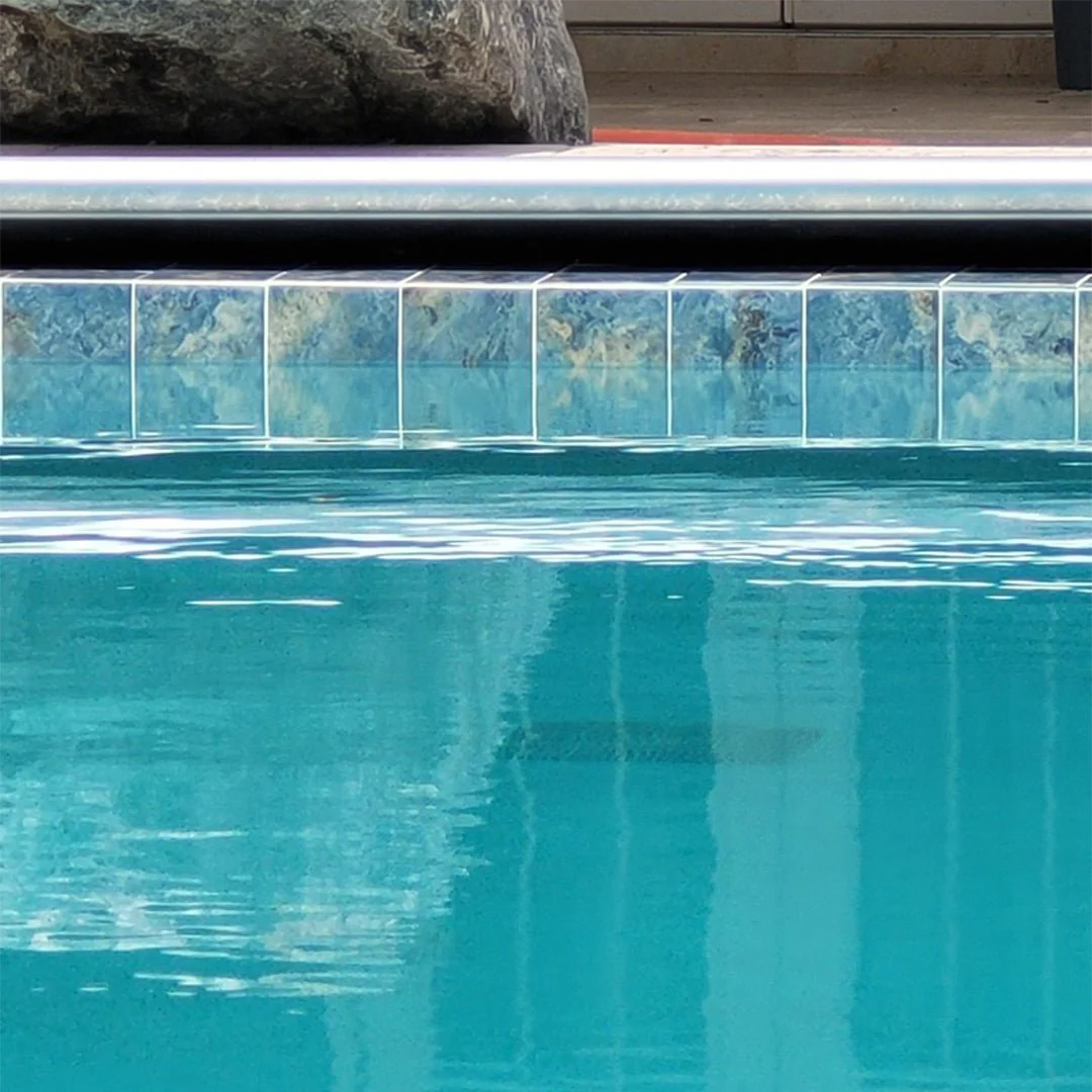 Sunset Blue, 6" x 6" - Porcelain Pool Tile - Image 3