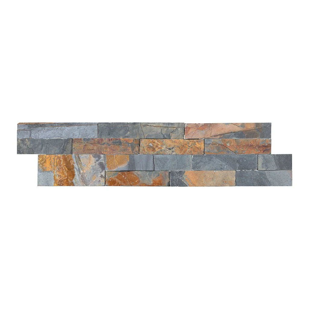 Sunset Multi Color Dressed, 6" x 24" Ledger Panel - Stacked Natural Stone