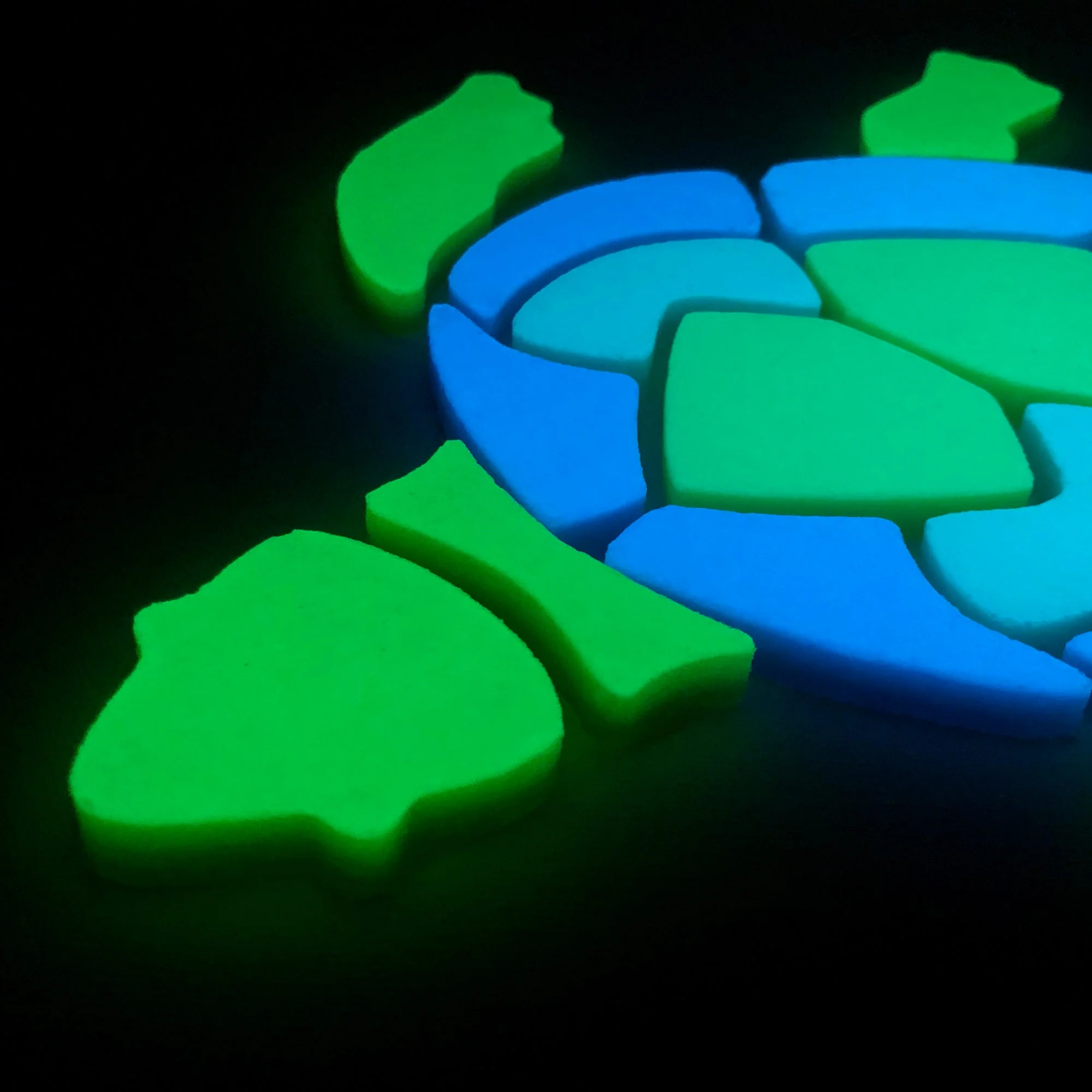 Swimming Turtle, Large - Glow in the Dark Pool Mosaic - Image 5