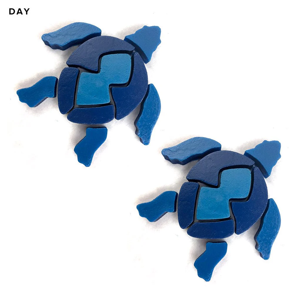 Swimming Turtle x 2, Blue - Glow in the Dark Pool Mosaics - AquaBlu Exclusive! - Image 3