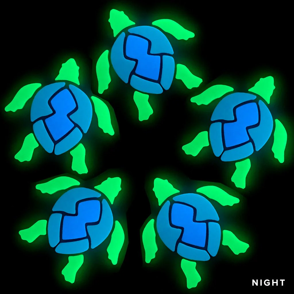 Swimming Turtle x 5 - Glow in the Dark Pool Mosaics - Image 2