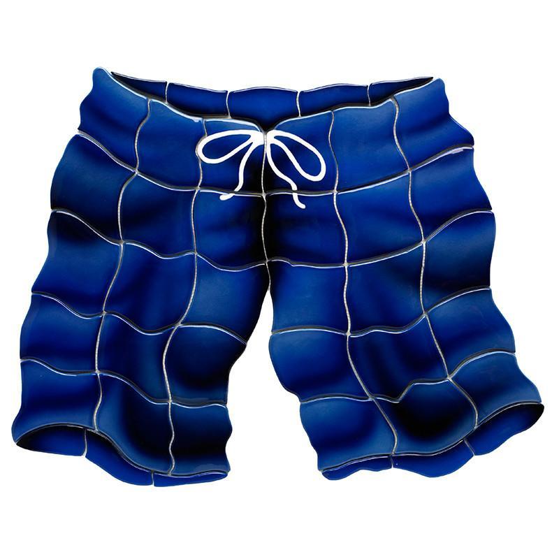 Swimtrunks - Blue - Pool Mosaic