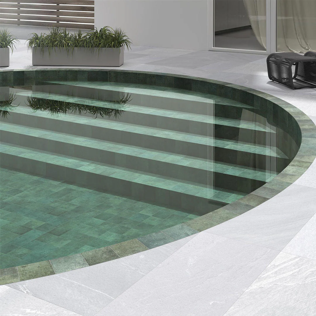 Tahiti Emerald Glossy, 6" x 6" - Porcelain Tile - Image 3
