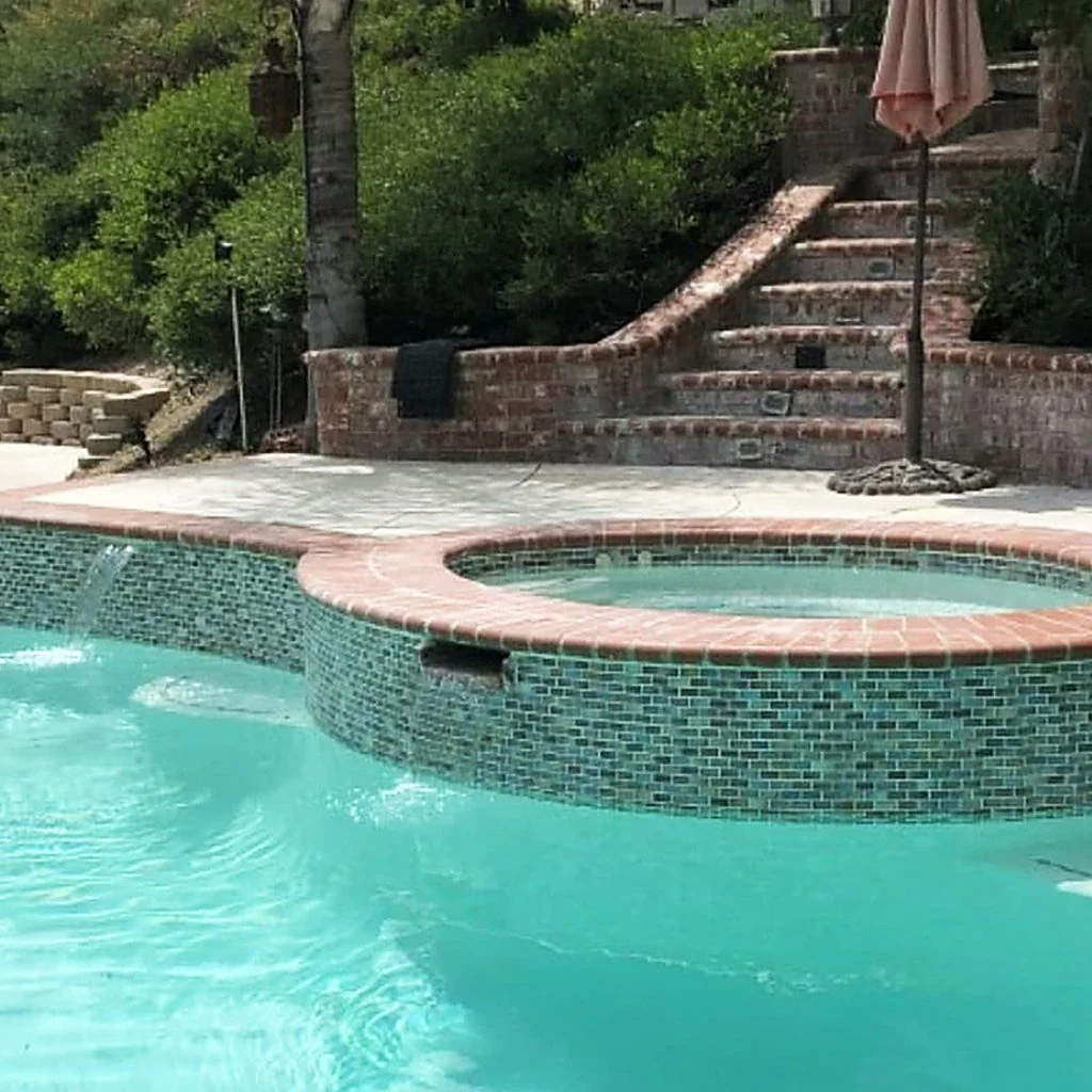 Tahoe, 7/8" x 1-7/8" - Porcelain Pool Tile - Image 3