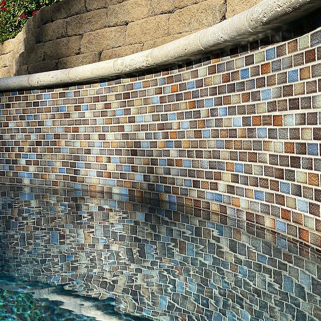 Tahoe, 7/8" x 1-7/8" - Porcelain Pool Tile - Image 4