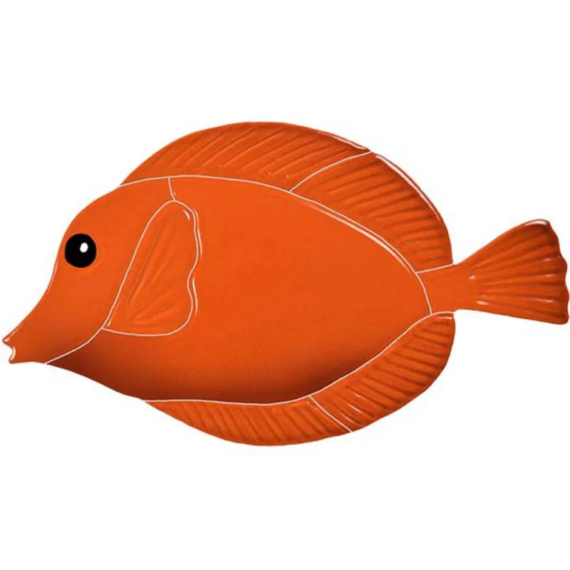 Tang Fish - Orange - Pool Mosaic