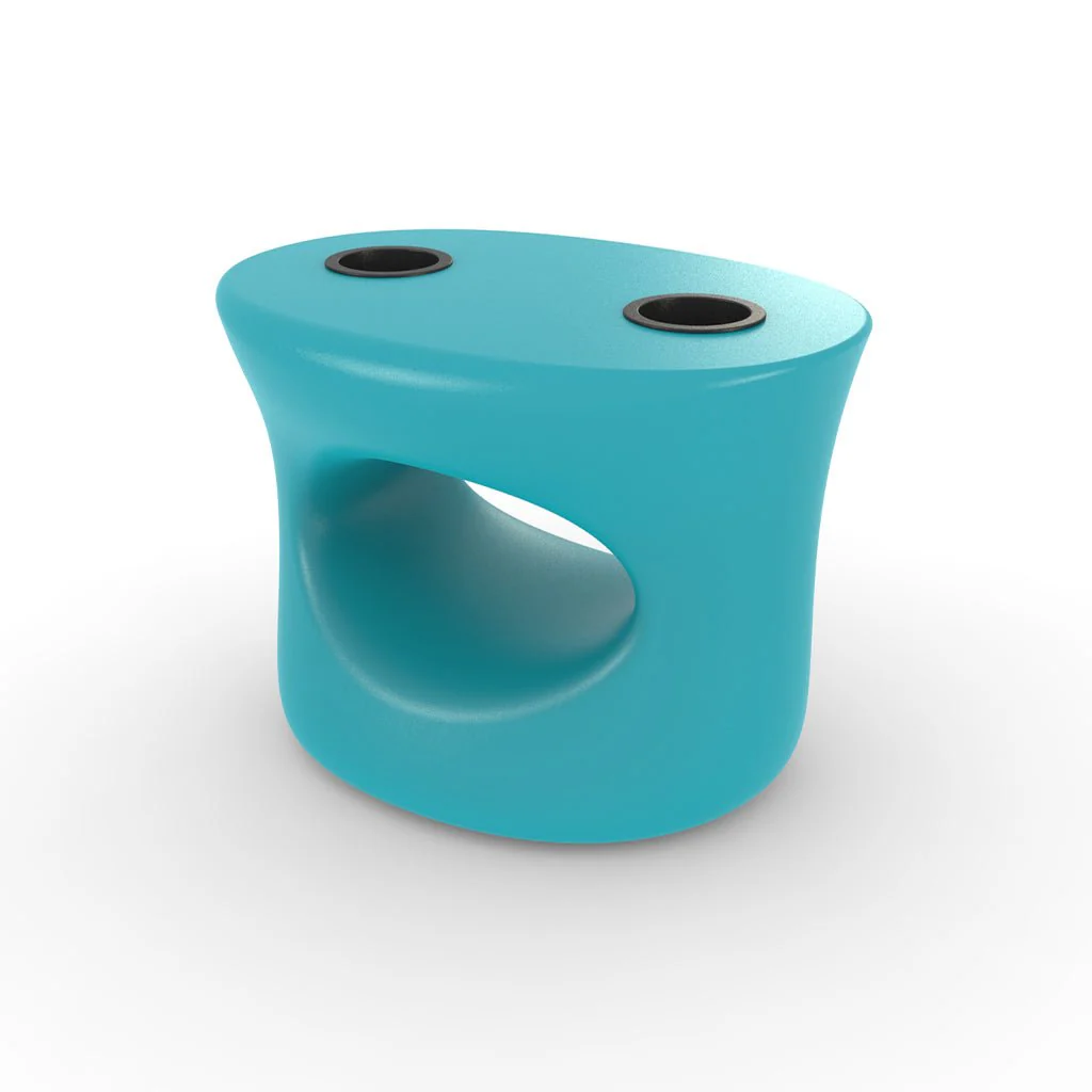 Amped Stool/Table with Black Cupholders - Pool & Patio Table - Image 10