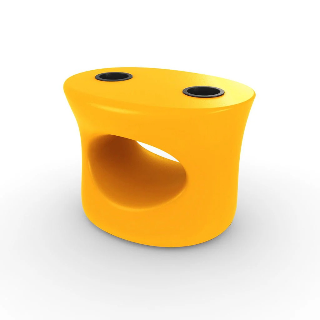 Amped Stool/Table with Black Cupholders - Pool & Patio Table - Image 11