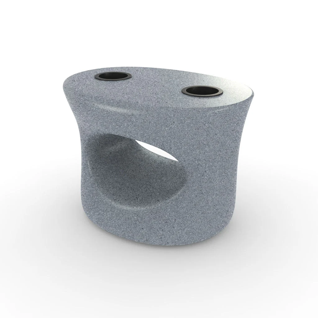 Amped Stool/Table with Black Cupholders - Pool & Patio Table - Image 7