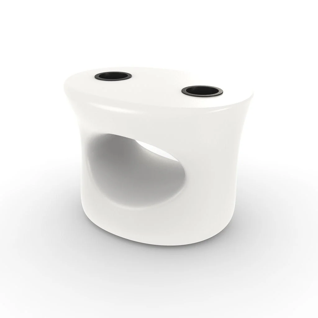 Amped Stool/Table with Black Cupholders - Pool & Patio Table - Image 8