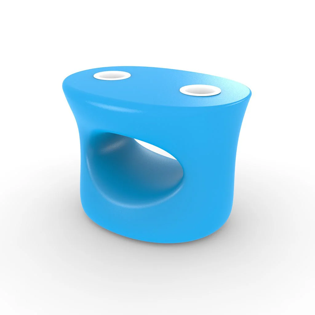 Amped Stool/Table with White Cupholders - Pool & Patio Table - Image 8