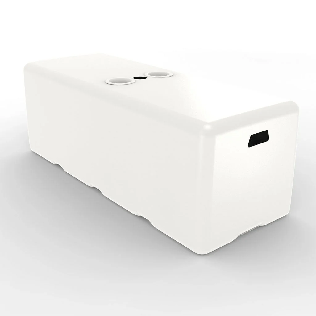 Dash Bench with Umbrella Hole and White Cupholders - Pool Accessory - Image 10