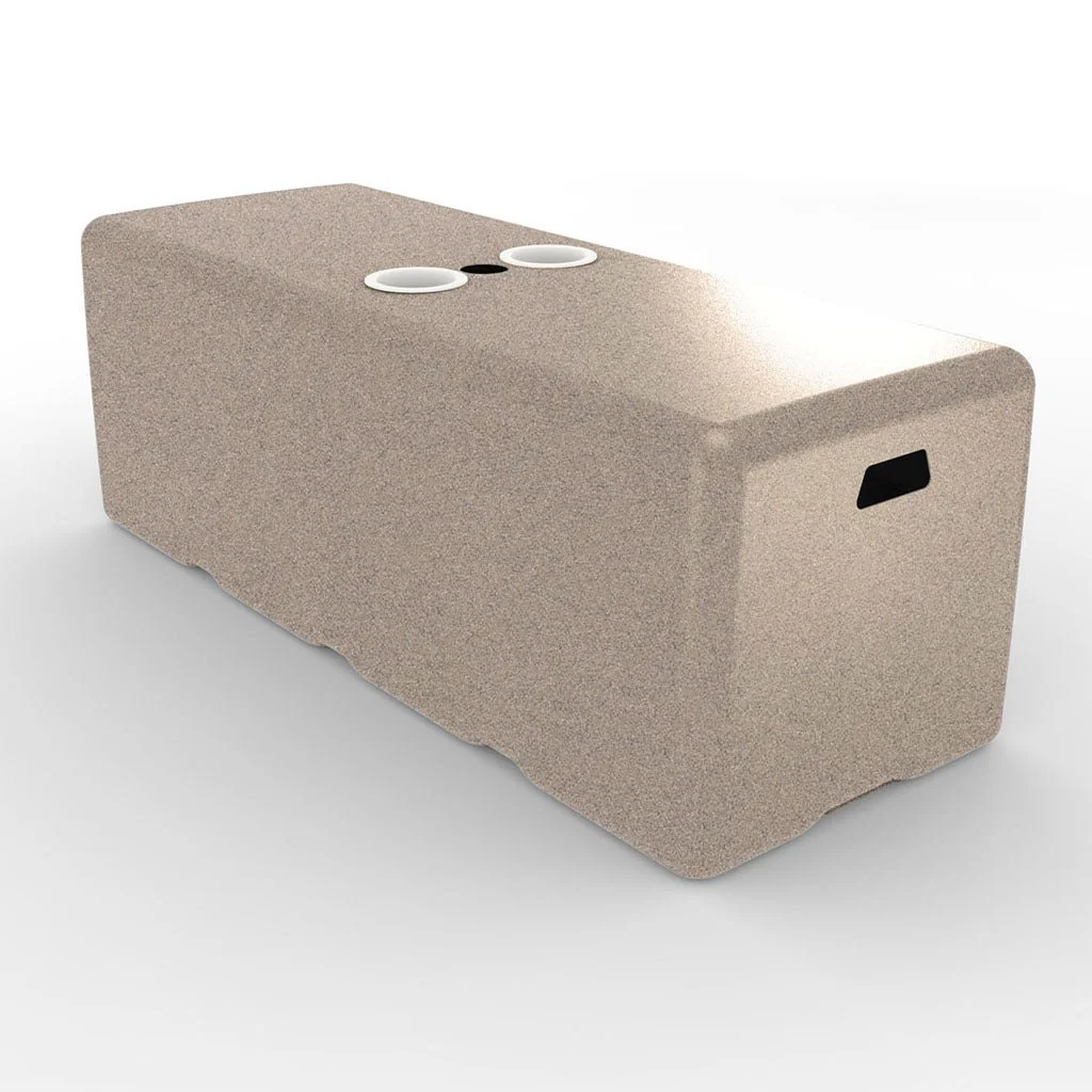 Dash Bench with Umbrella Hole and White Cupholders - Pool Accessory - Image 16