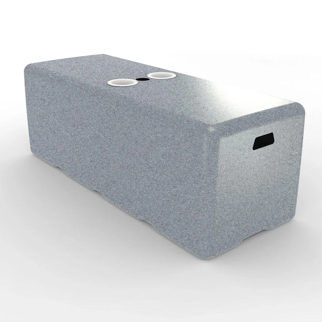 Dash Bench with Umbrella Hole and White Cupholders - Pool Accessory - Image 9