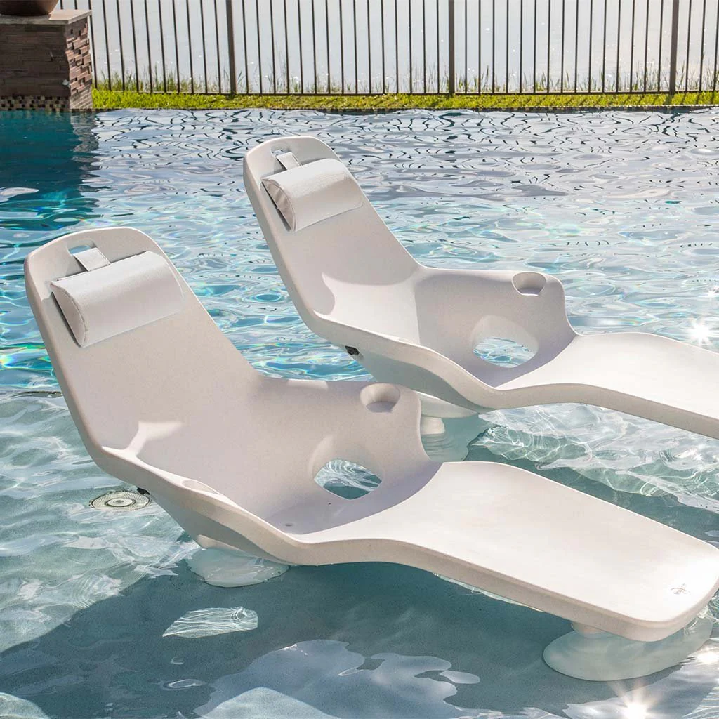 Tenjam Lounger Headrest Pillow with Pocket (Set of Two) - Pool Accessory - Image 4
