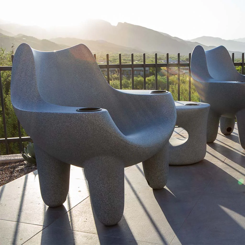 Mibster Chair with Black Cupholders (Set of Two) - Luxury Pool Chair - Image 3