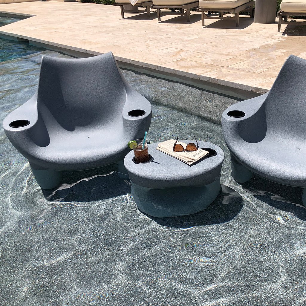 Mibster Chair with Black Cupholders (Set of Two) - Luxury Pool Chair - Image 4