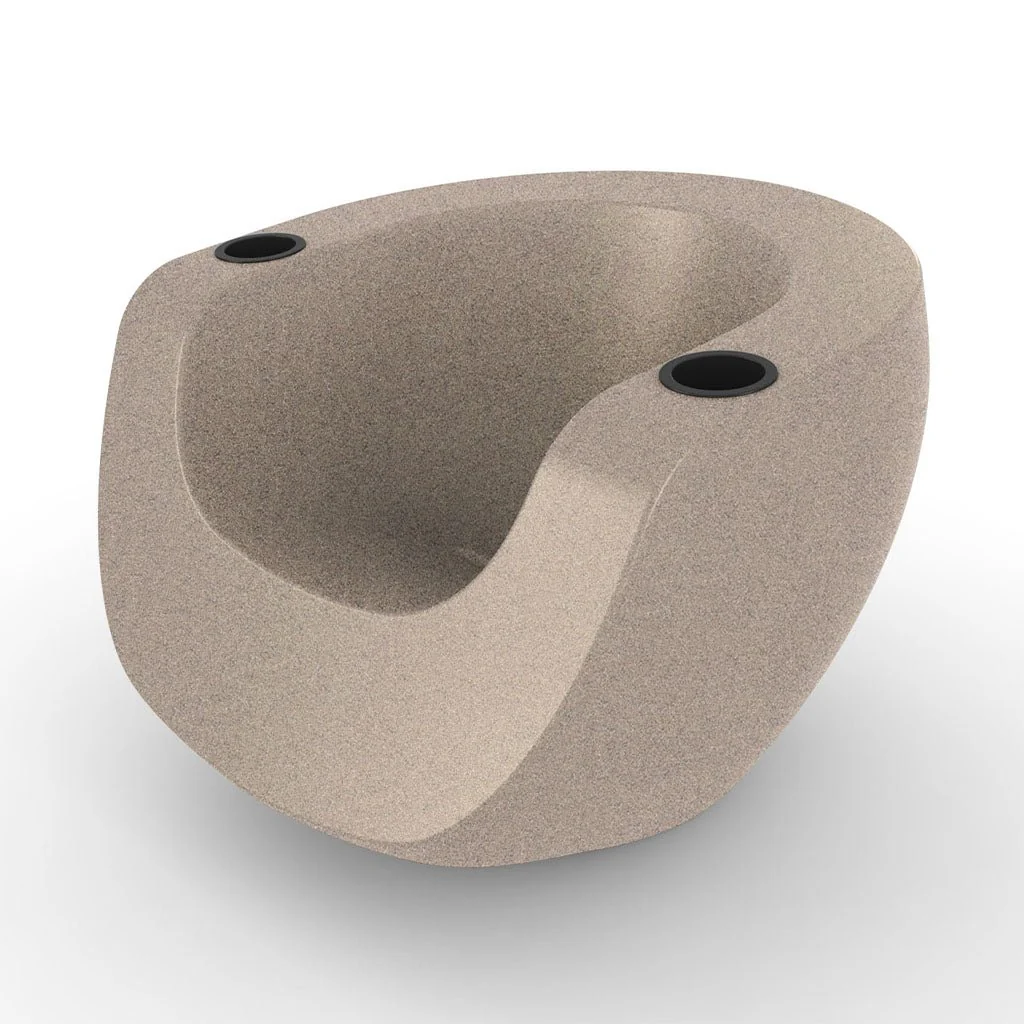 Moon Chair with Black Cupholders (Set of Two) - Luxury Pool Chair - Image 15