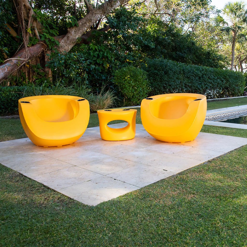 Moon Chair with Black Cupholders (Set of Two) - Luxury Pool Chair - Image 5