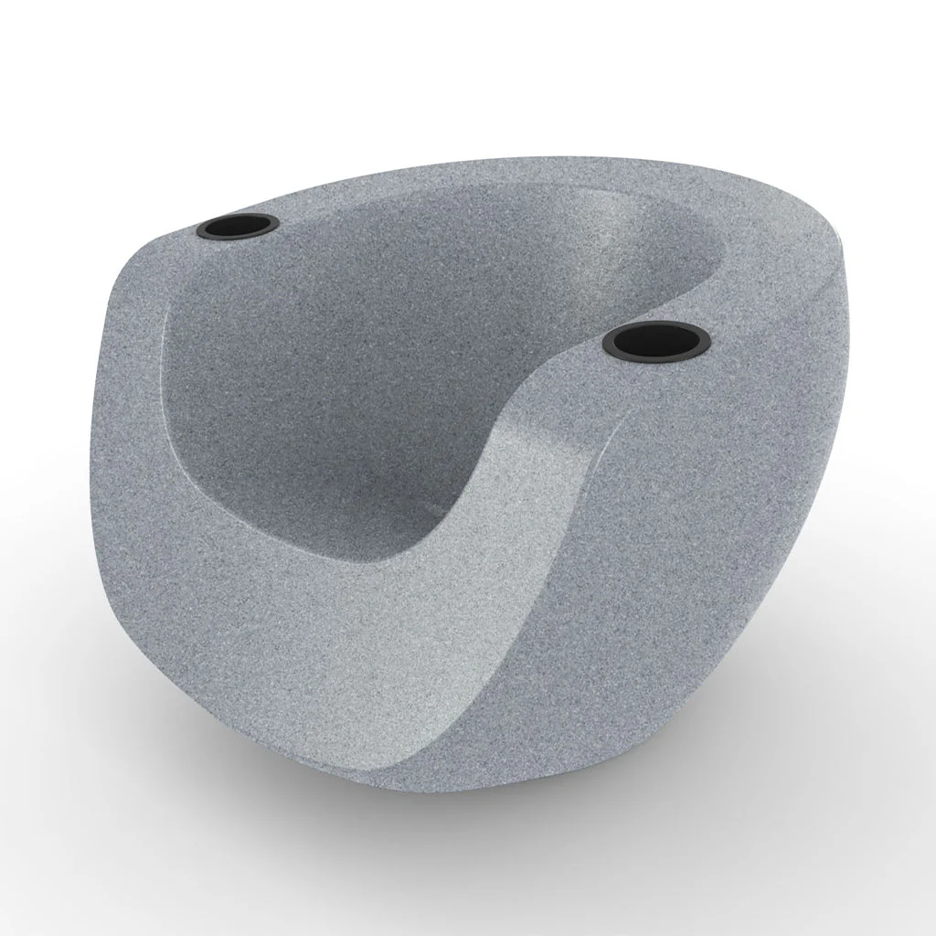 Moon Chair with Black Cupholders (Set of Two) - Luxury Pool Chair - Image 8