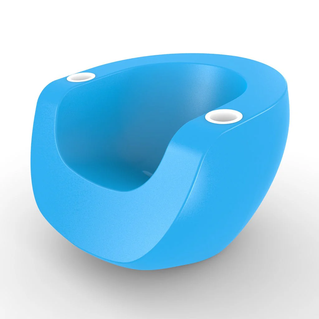 Moon Chair with White Cupholders (Set of Two) - Luxury Pool Chair - Image 16