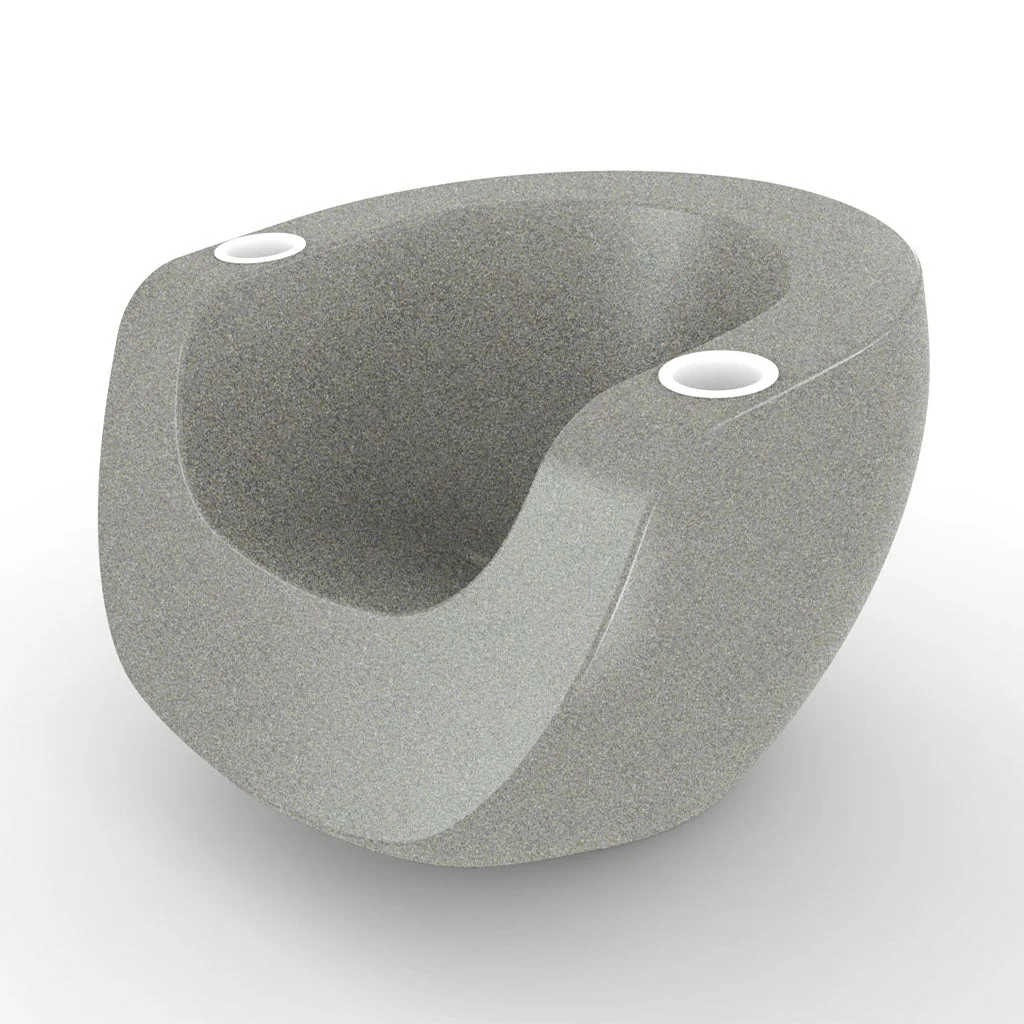 Moon Chair with White Cupholders (Set of Two) - Luxury Pool Chair - Image 20