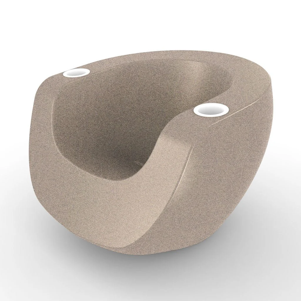 Moon Chair with White Cupholders (Set of Two) - Luxury Pool Chair - Image 21