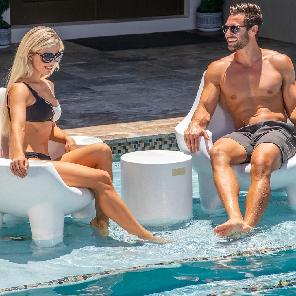 Ripple Side Table/Stool for In-Pool Use  - Pool & Patio Table - Image 2