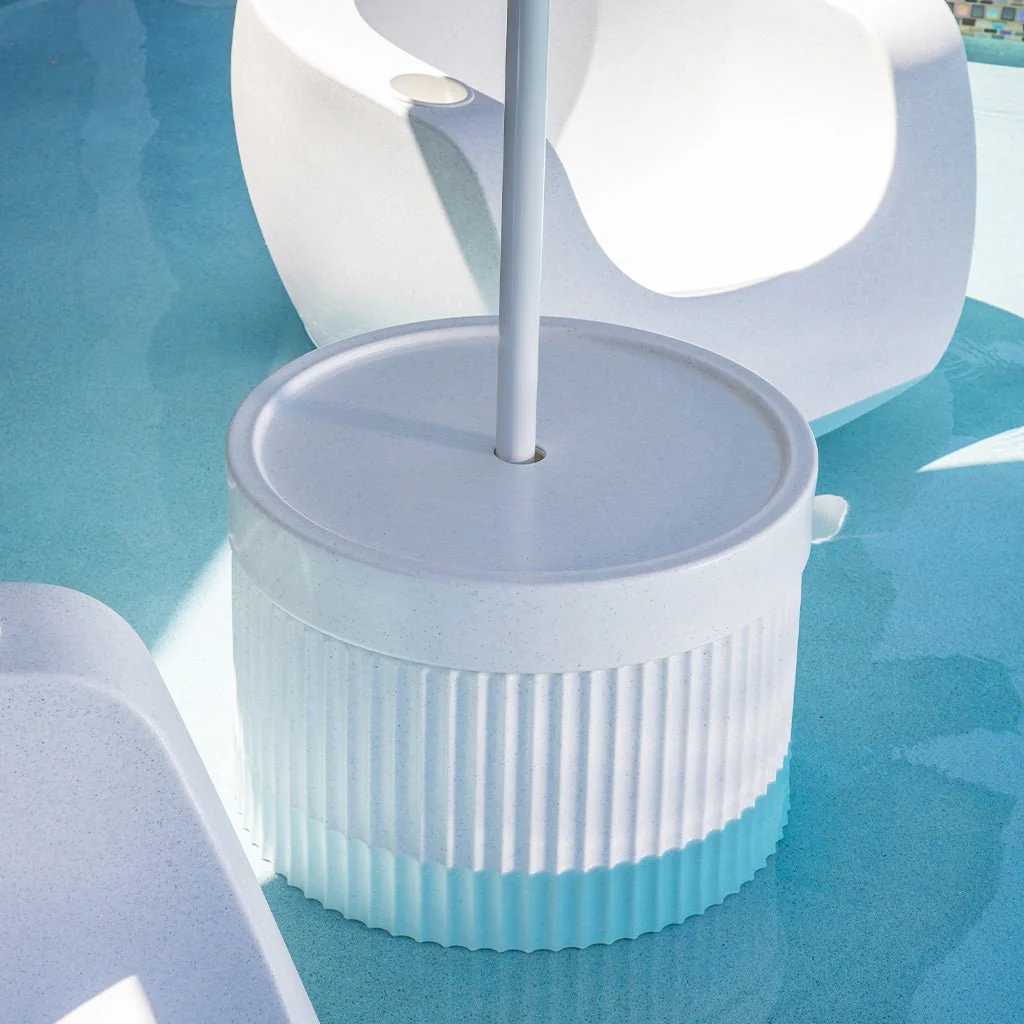 Ripple Wide Table with Umbrella Hole  - Pool & Patio Table