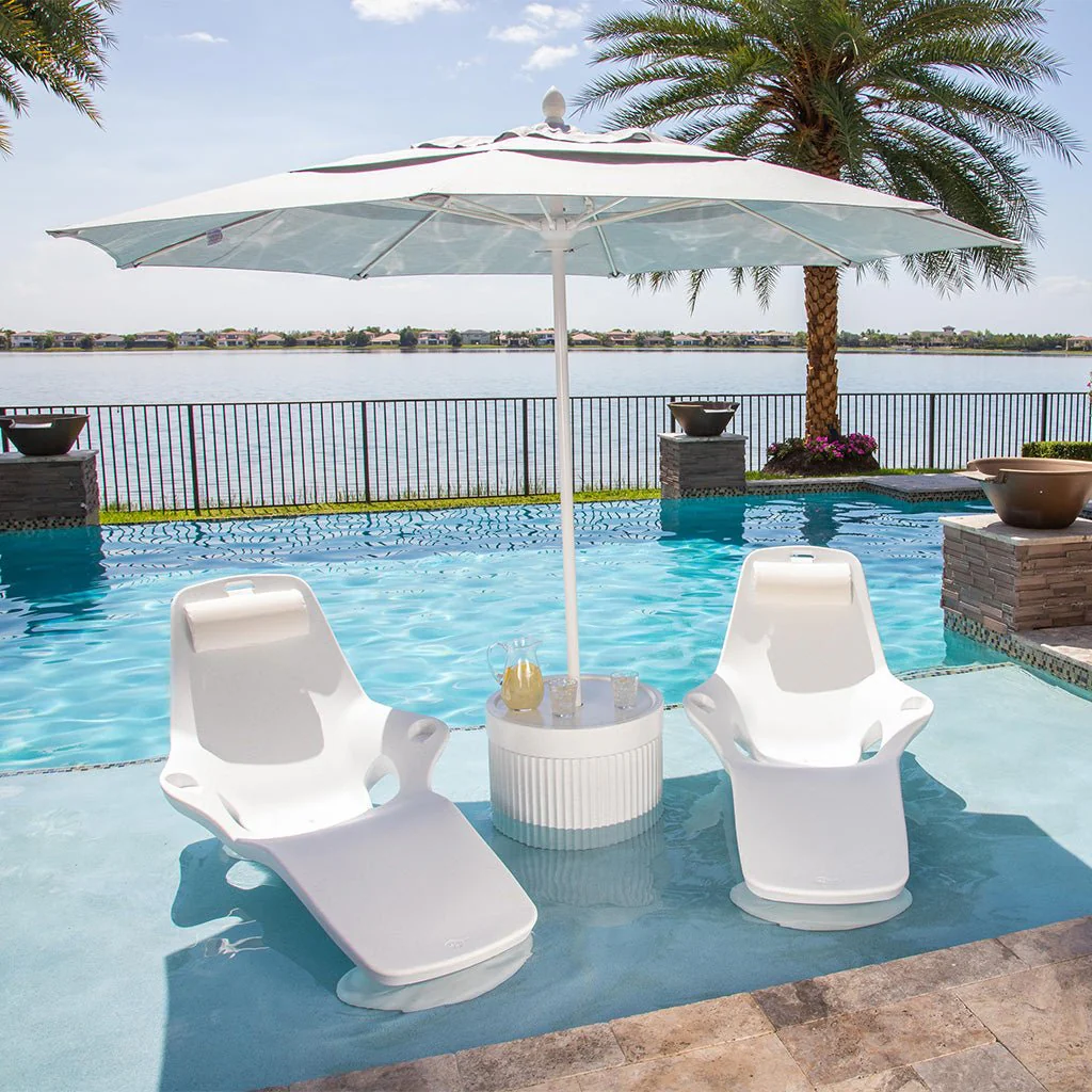 Ripple Wide Table with Umbrella Hole  - Pool & Patio Table - Image 6