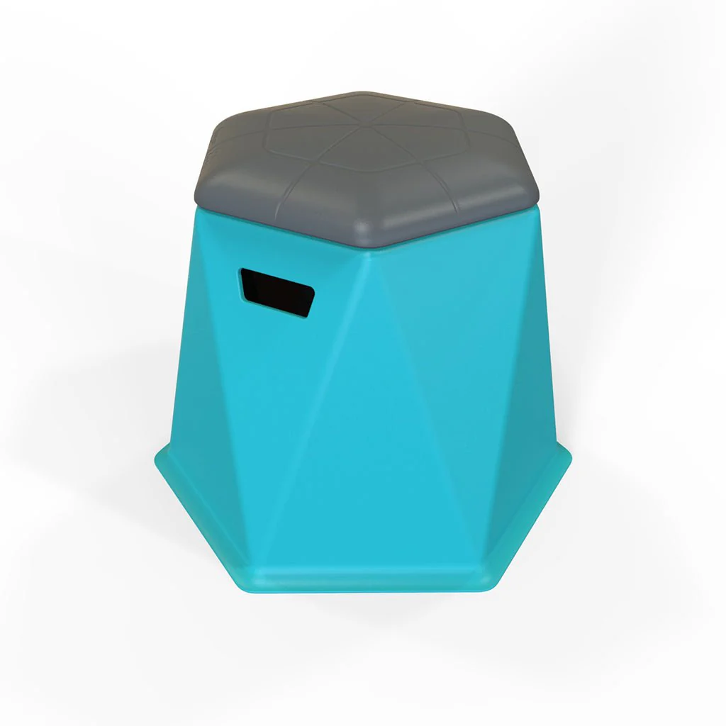 Twisted Hex 18in Stool/Side Table (2 Pack) - Pool & Patio Table - Image 11