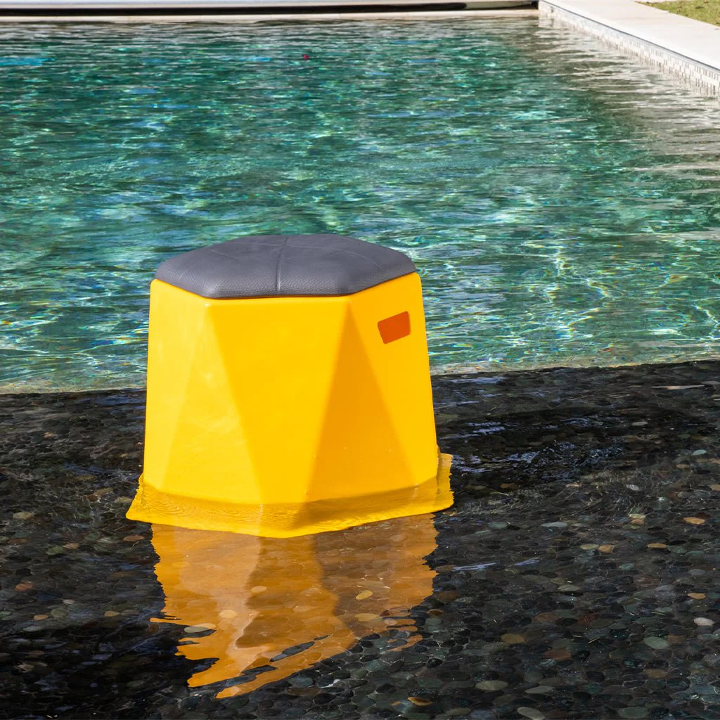 Twisted Hex 18in Stool/Side Table (2 Pack) - Pool & Patio Table - Image 5
