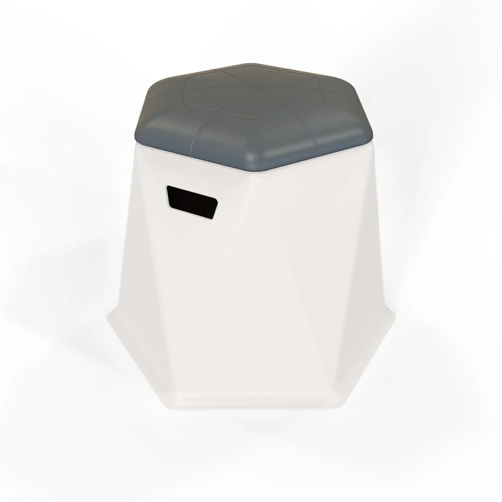 Twisted Hex 18in Stool/Side Table (2 Pack) - Pool & Patio Table - Image 9