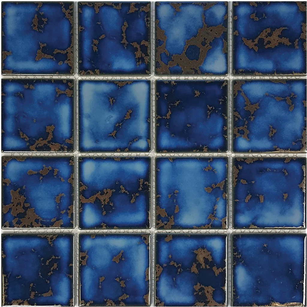 Terra Blue, 3" x 3" - Porcelain Pool Tile