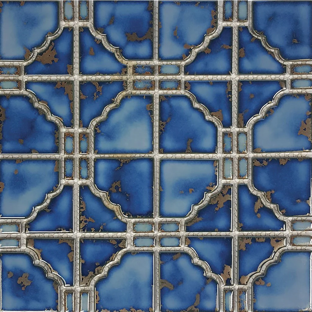 Terra Blue, 6" x 6" - Porcelain Pool Tile