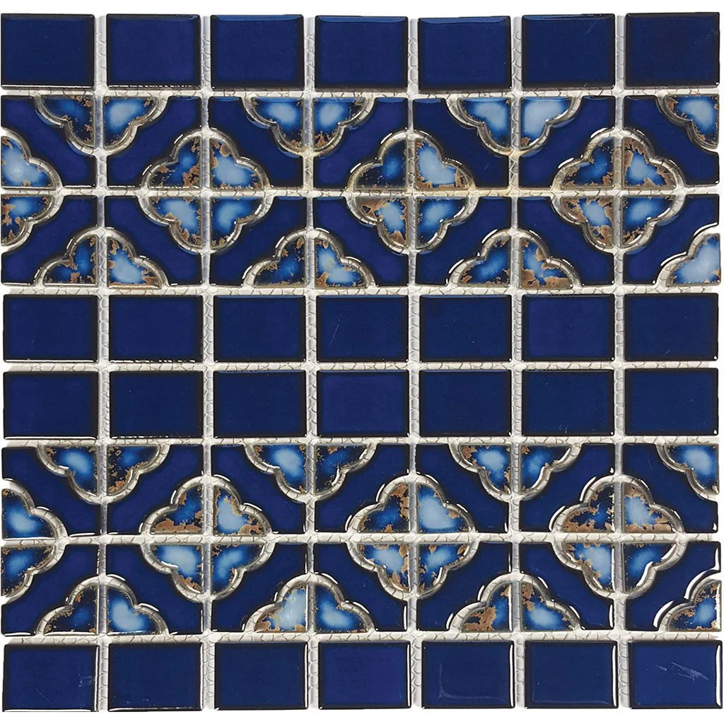 Terra Blue, Mosaic - Porcelain Pool Tile