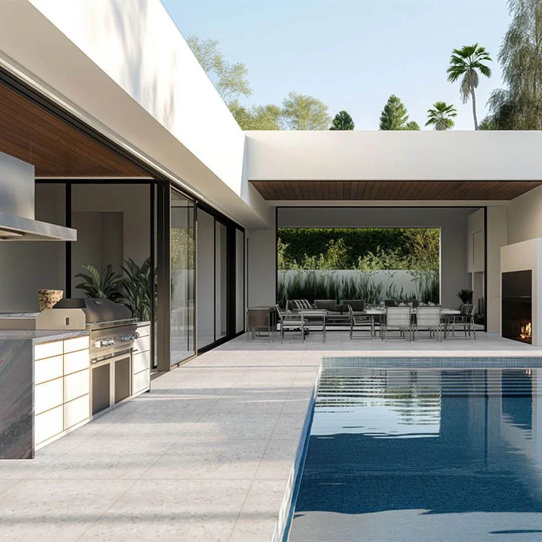 Terrazo Glacier, 24" x 24" - 2CM Outdoor Porcelain Paver - Image 3