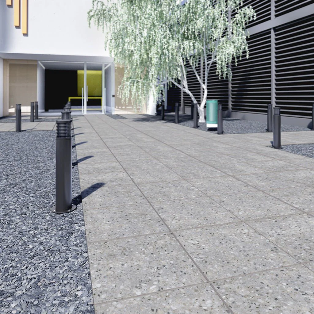 Terrazo Gris, 24" x 24" - 2CM Outdoor Porcelain Paver - Image 4